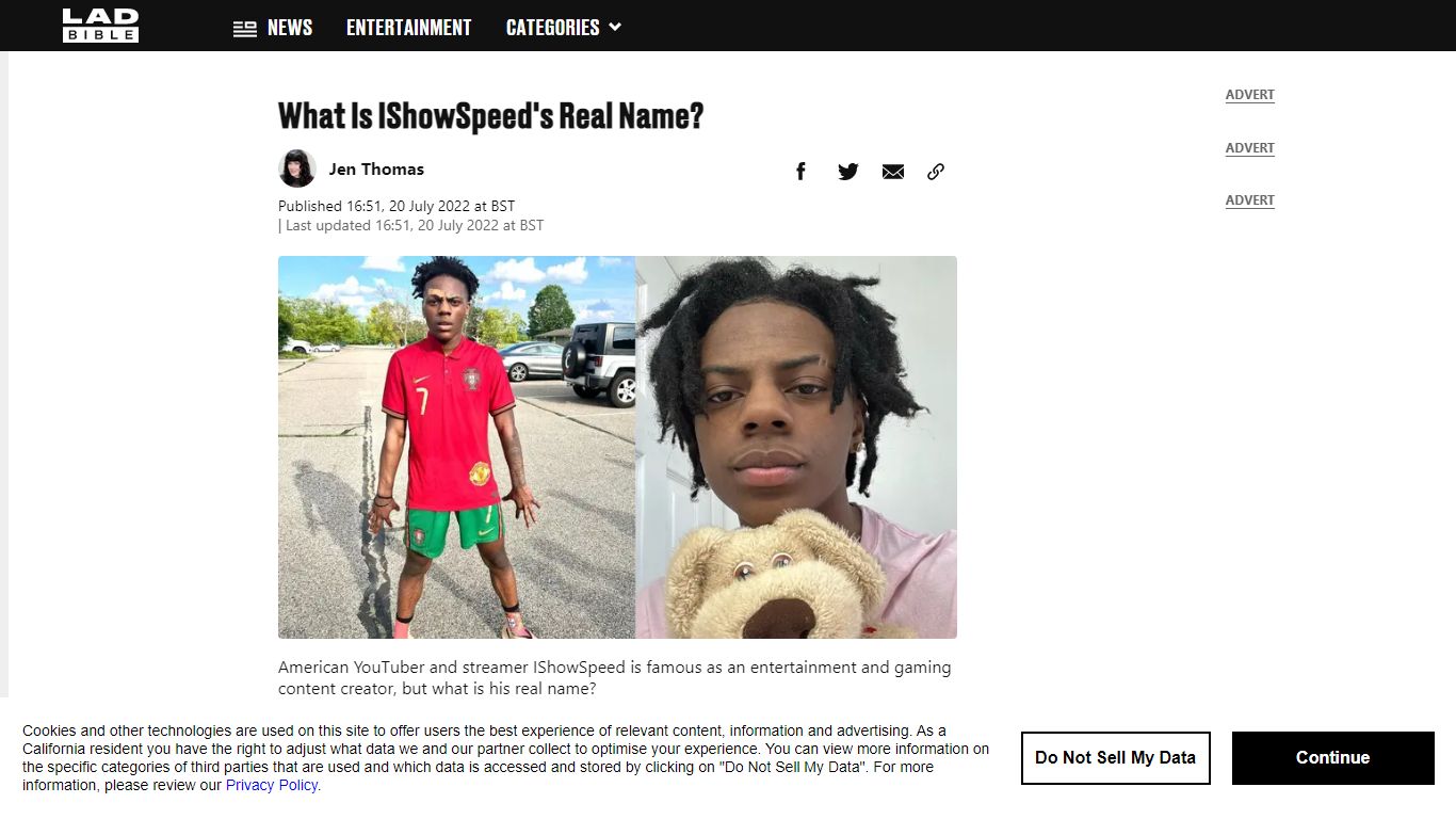 What Is IShowSpeed's Real Name? - LADbible